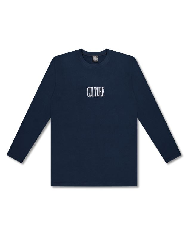 Culture Long Sleeve Tall Tee - Navy